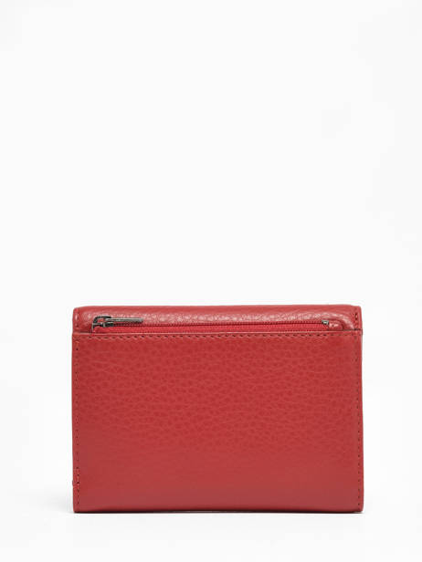 Portefeuille Leder Yves renard Rood foulonne QBAA3028 ander zicht 2